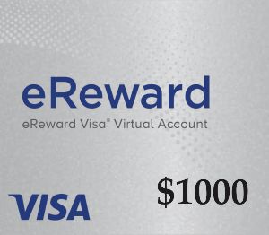 Prepaid Visa eReward USD 1000 Подарочная карта US