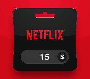 Netflix USD 15 Подарочная карта US