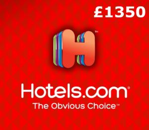 Hotels.com £1350 Подарочная карта UK