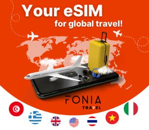 eSIM Fonia Travel Oceania - 1 GB Data (valid for 7 Days)