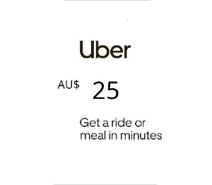 Uber AU$25 AU Подарочная карта