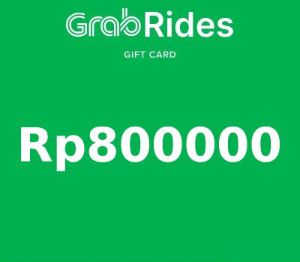 Grab Rides IDR 800000 Подарочная карта ID