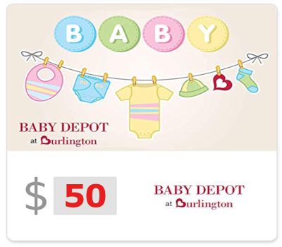 Baby Depot at Burlington $50 Gift Card US