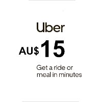 Uber AU$15 AU Подарочная карта