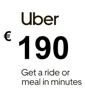 Uber EUR 190 Подарочная карта FR