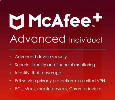 McAfee+ Advanced Individual Security 2025 Ключ (1 Year / 1 Device)