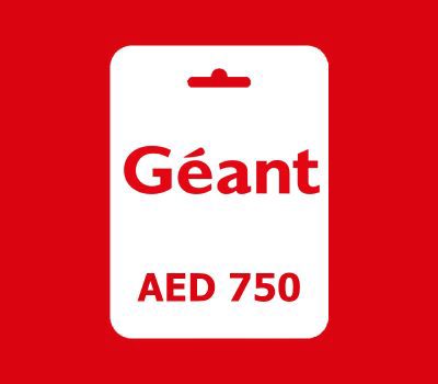 Géant AED 750 Подарочная карта AE