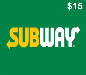 Subway $15 Подарочная карта US