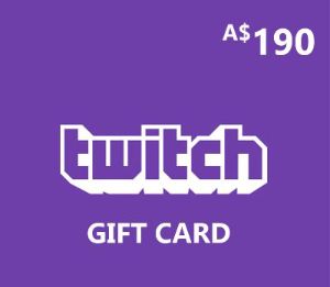 Twitch AUD 190 Подарочная карта AU