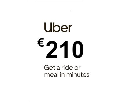 Uber EUR 210 Подарочная карта ES
