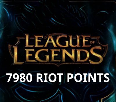 League of Legends 7980 RP Предоплаченная карта TR
