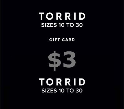 Torrid $3 Подарочная карта US