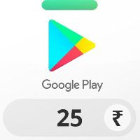 Google Play INR 25 Подарочная карта IN