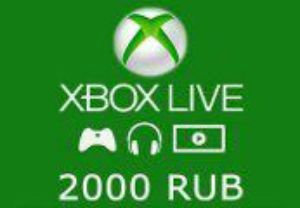 XBOX Live 2000 RUB Предоплаченная карта RU