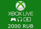 XBOX Live 2000 RUB Предоплаченная карта RU