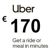 Uber EUR 170 Подарочная карта FR