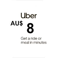 Uber AUD 8 Подарочная карта AU