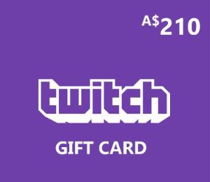 Twitch AUD 210 Подарочная карта AU