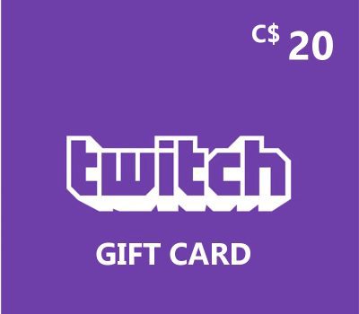 Twitch CAD 20 Подарочная карта CA