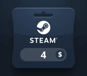 Steam Wallet USD 4 Подарочная карта BO