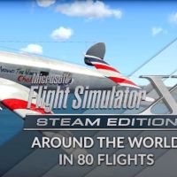 Microsoft Flight Simulator X: Steam издание - Around The World In 80 Flights Add-On DLC Steam Ключ