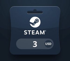 Steam Wallet USD 3 Подарочная карта AR