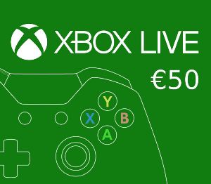 XBOX Live €50 Предоплаченная карта IT