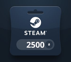 Steam Wallet UAH 2500 Подарочная карта UA