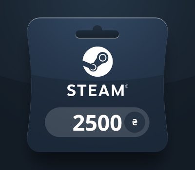 Steam Wallet UAH 2500 Подарочная карта UA