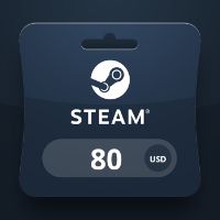 Steam Wallet USD 80 Подарочная карта PA