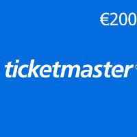 Ticketmaster €200 Подарочная карта NL
