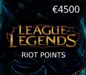 League of Legends 4500 RP Предоплаченная карта EU