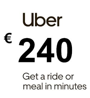 Uber EUR 240 Подарочная карта FR