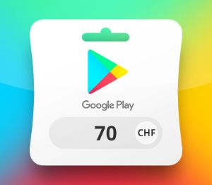 Google Play CHF 70 Подарочная карта CH