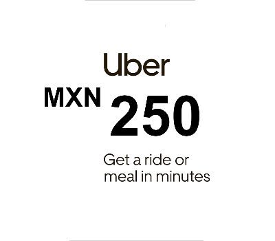 Uber MXN 250 Voucher MX