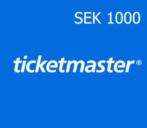 Ticketmaster 1000 SEK Подарочная карта SE