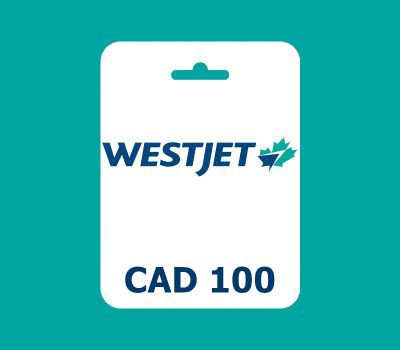 WestJet CAD 100 Подарочная карта CA