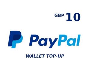 PayPal Wallet 10 GBP Top Up