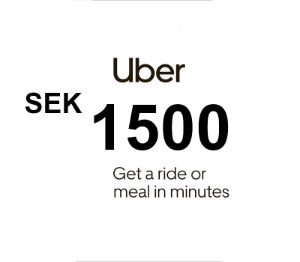 Uber SEK 1500 Подарочная карта SE