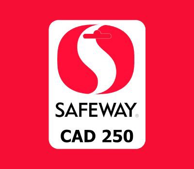 Safeway CAD 250 Подарочная карта CA