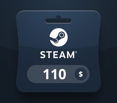 Steam Wallet USD 110 Подарочная карта LK