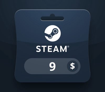 Steam Wallet USD 9 Подарочная карта EC