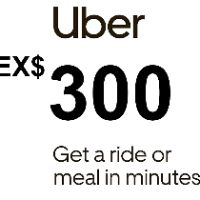 Uber MXN 300 Подарочная карта MX