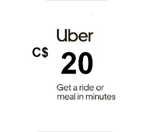 Uber C$20 CA Подарочная карта