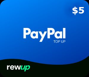RewUp PayPal USD 5 Gift Card