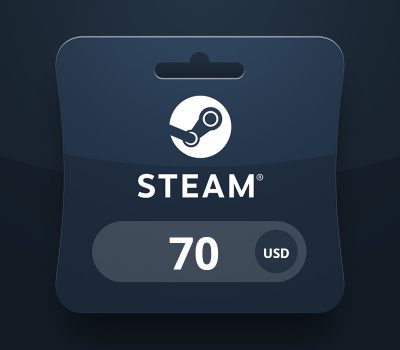 Steam Wallet USD 70 Подарочная карта KG