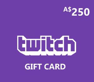 Twitch AUD 250 Подарочная карта AU