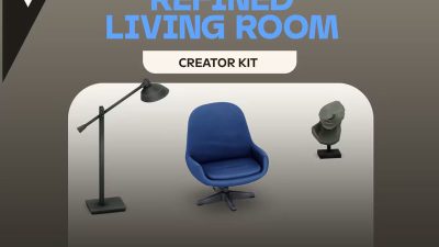 The Sims 4 - Refined Living Room Kit DLC EU PC EA App Ключ
