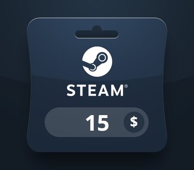 Steam Wallet USD 15 Подарочная карта BT