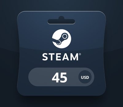 Steam Wallet USD 45 Подарочная карта AM
